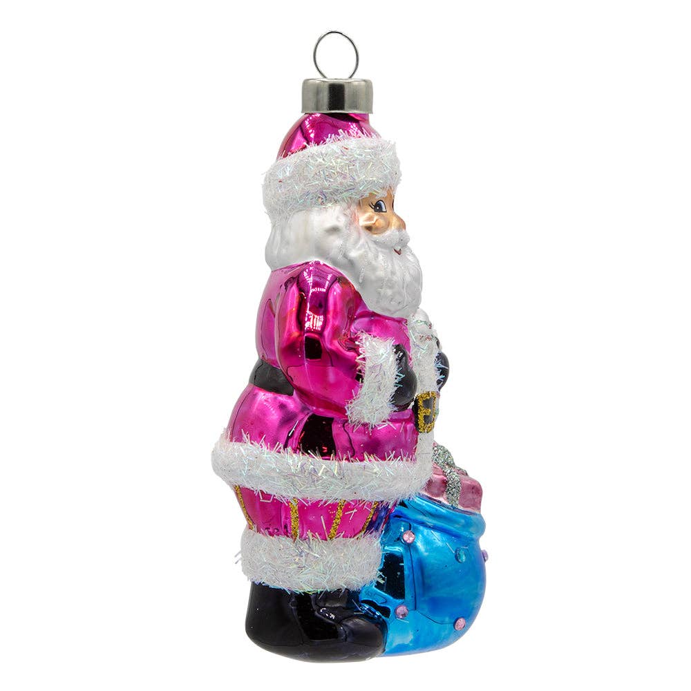 Gift Bag Santa Ornament