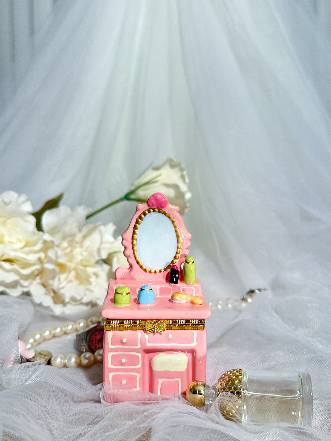 Pink Dresser Trinket Box