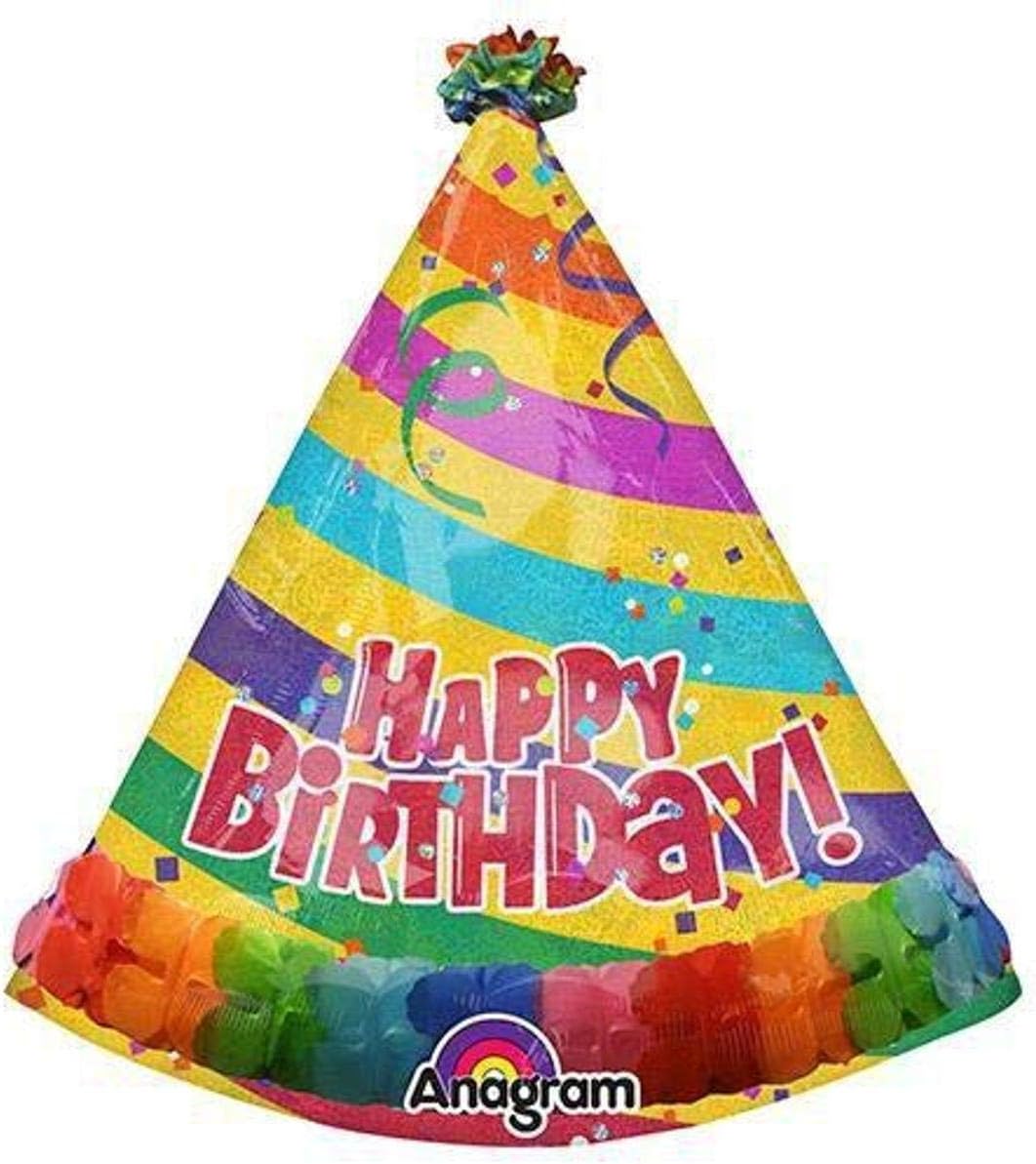 Happy Birthday Party Hat Balloon