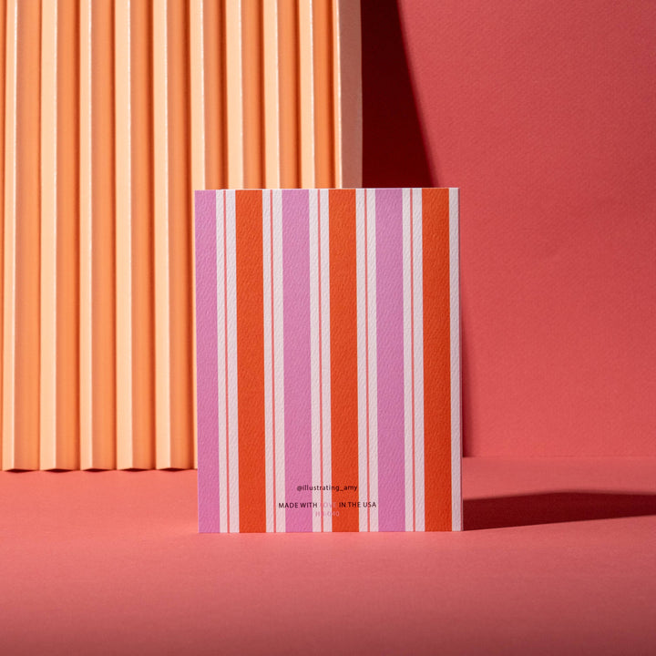 Floral Stripes Birthday