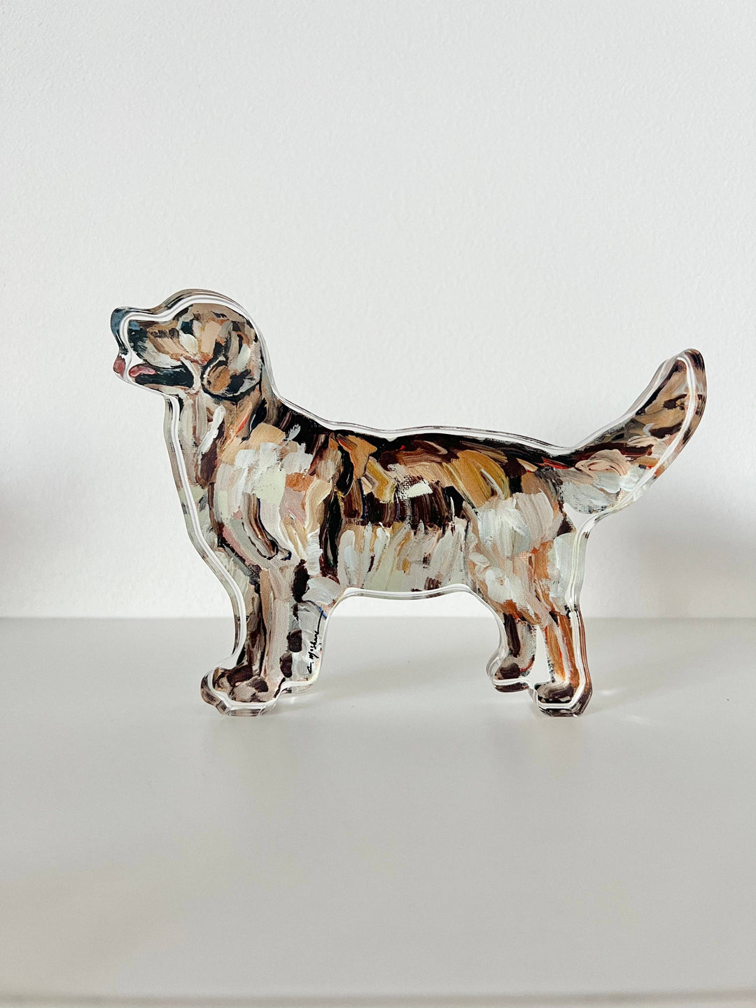 Acrylic Golden Retriever