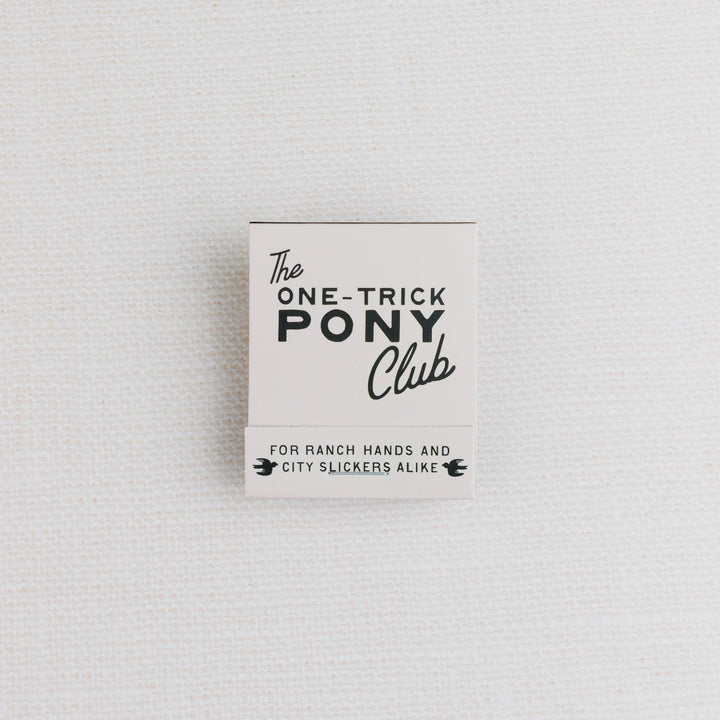 The One-Trick Pony Matchbook
