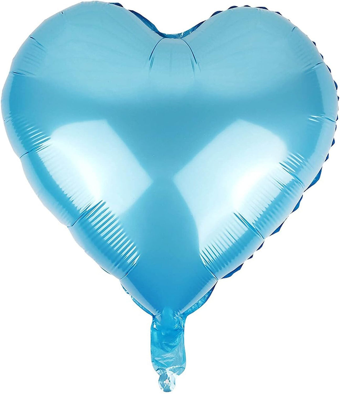 Light Blue Metallic Heart Balloon