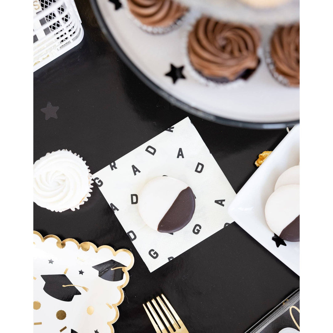 GRAD Letters Paper Cocktail Napkin