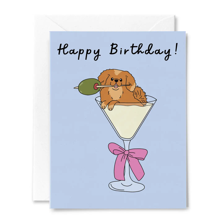 Pup-Tini Birthday Card