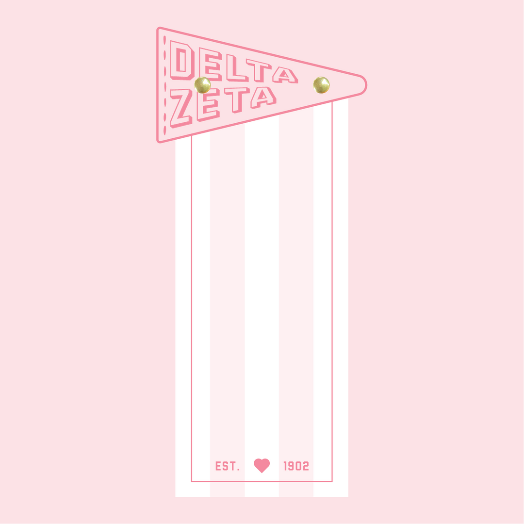 Pennant Flag Notepad: Delta Gamma