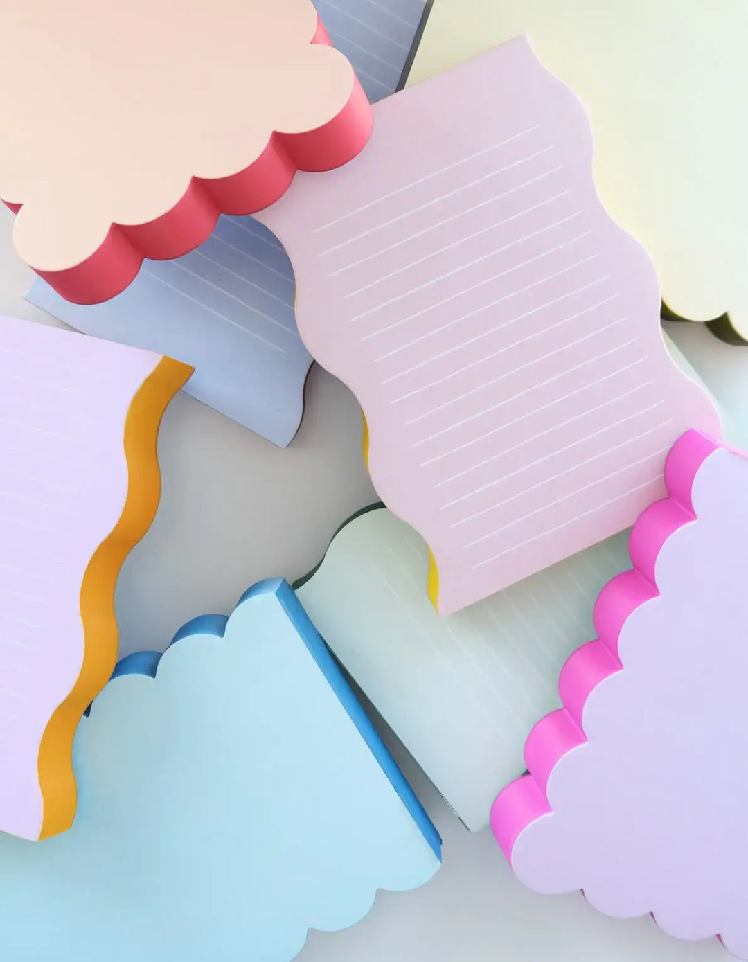 Aqua Scalloped Notepad
