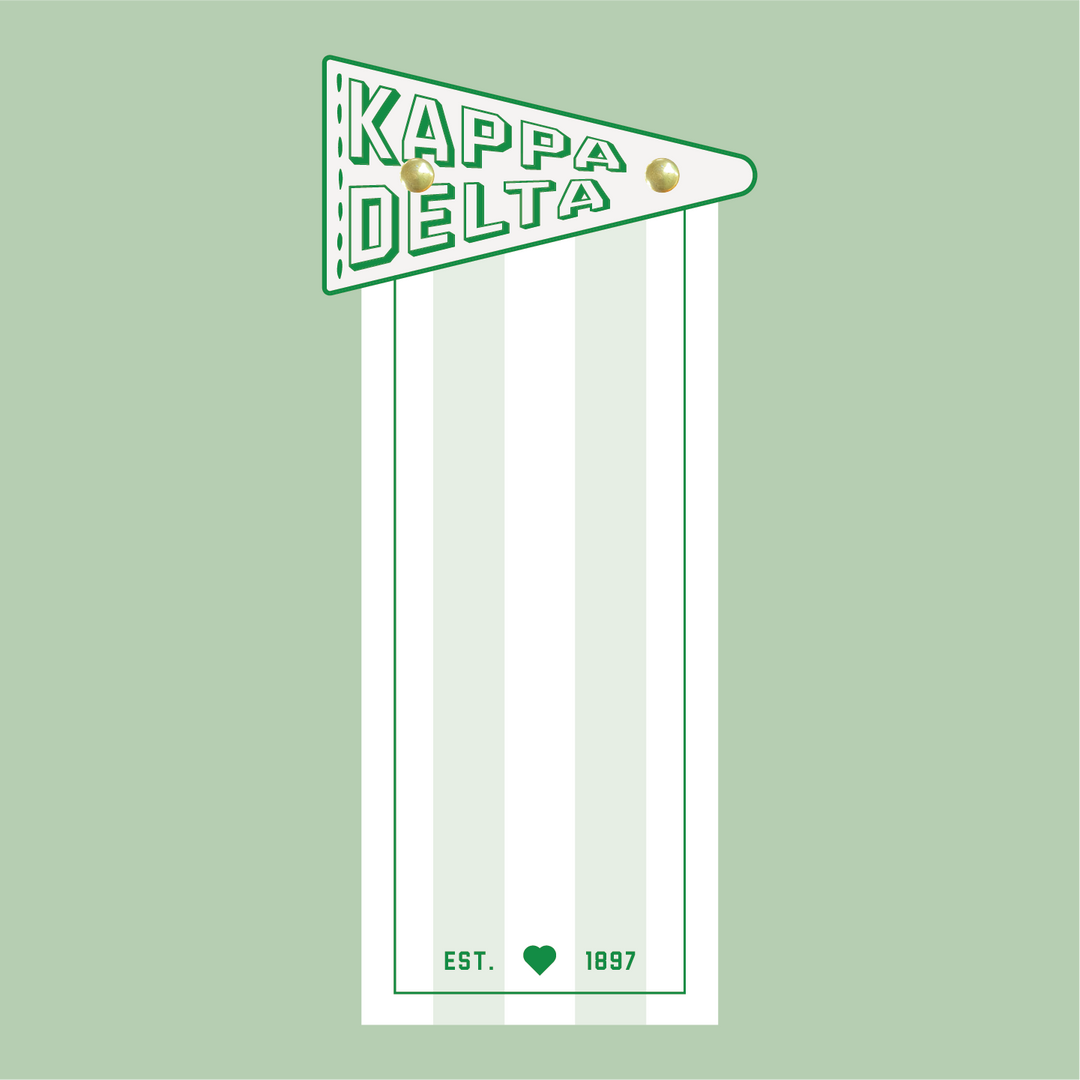 Pennant Flag Notepad: Alpha Phi