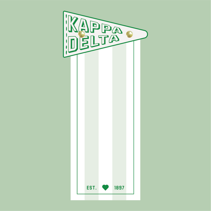 Pennant Flag Notepad: Kappa Delta