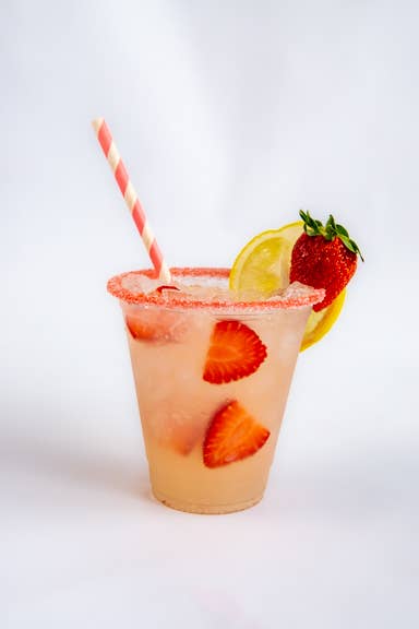 Sugar & Strawberry Pre Rimmed Cups