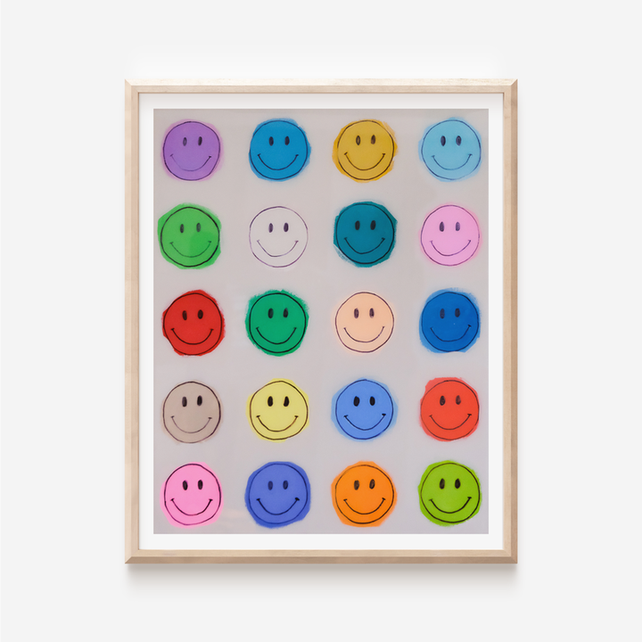 Rainbow Smiley Face Print
