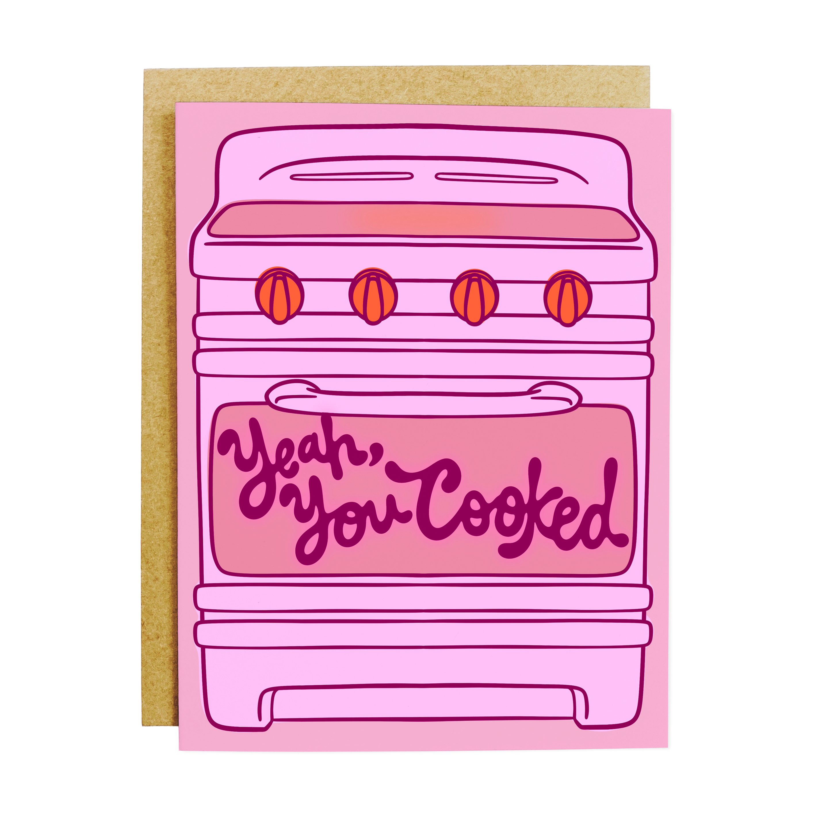 Yeah, You Cooked Retro Stove Card – Presley Paige