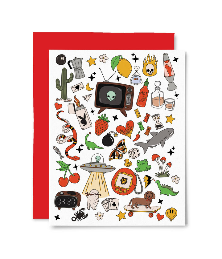 Retro Fun Illustrated Card