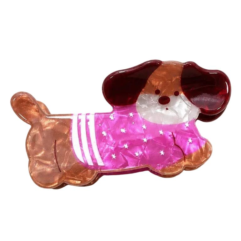 Pink Dog Hair Clip