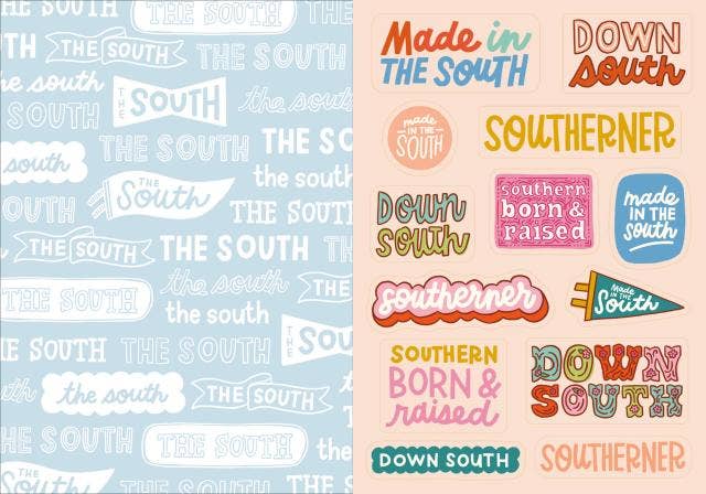 I Love the South Sticker Book
