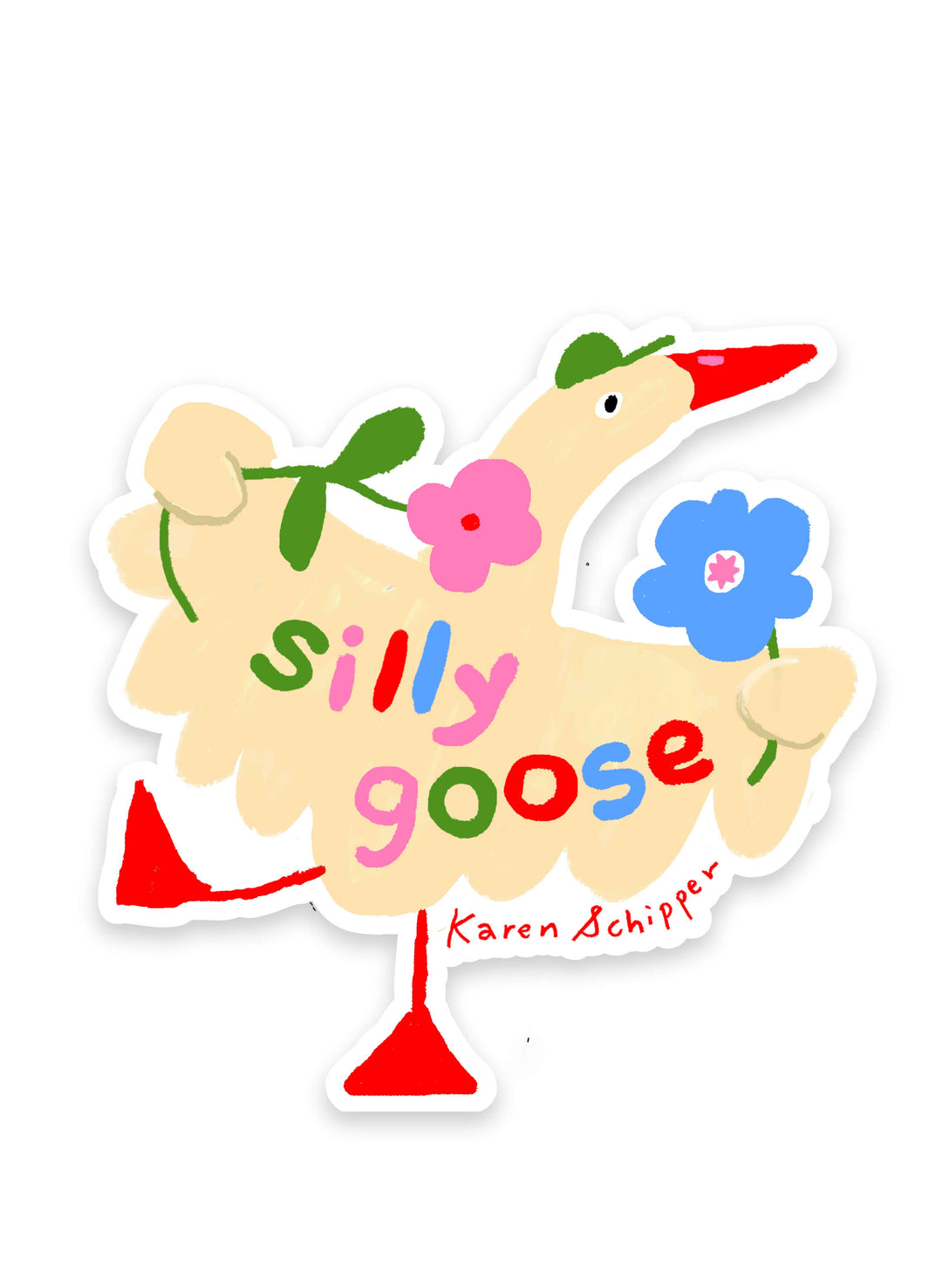 Silly Goose Sticker