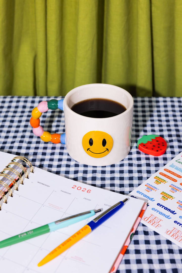 Smiley Face Novelty Ceramic Mug