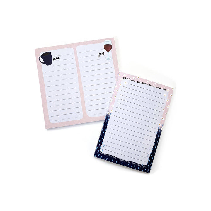 AM / PM List To-Do Notepad