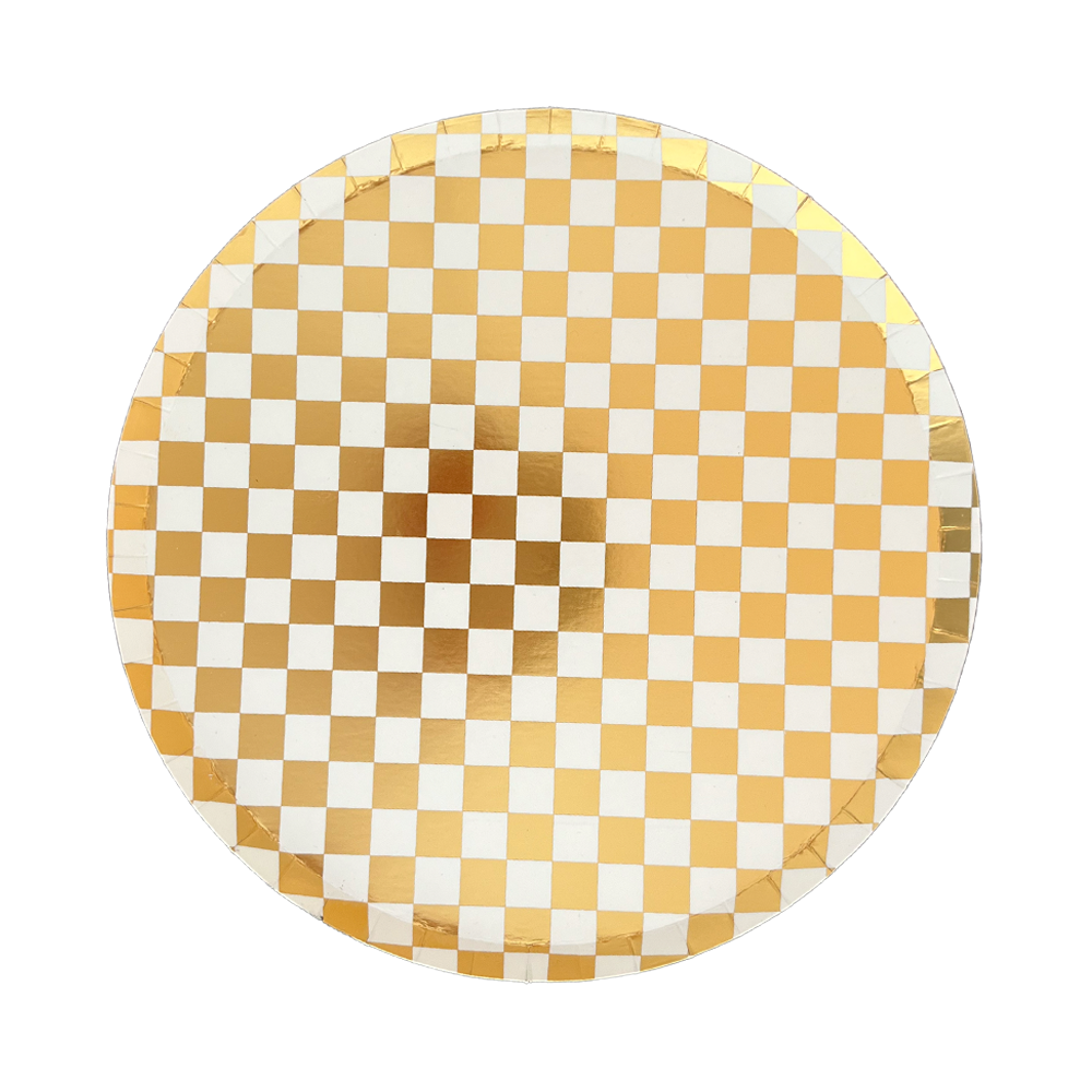 Out of the Blue Checkered Dessert Plates