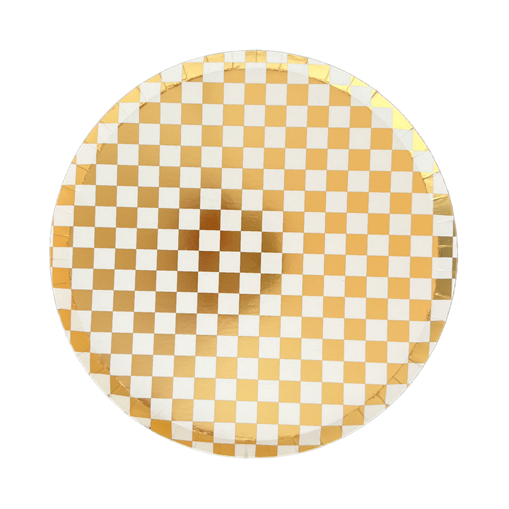 Out of the Blue Checkered Dessert Plates