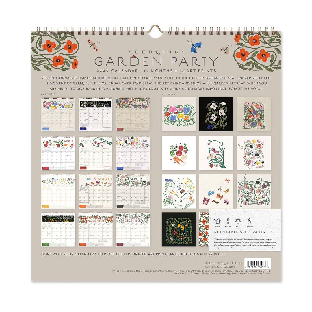 2026 Garden Party Calendar