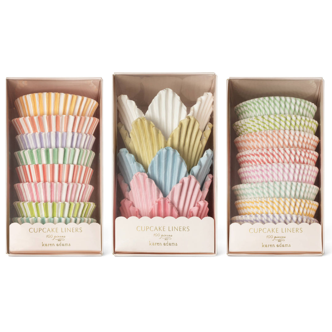 Cupcake Liners: Round Bold Stripe