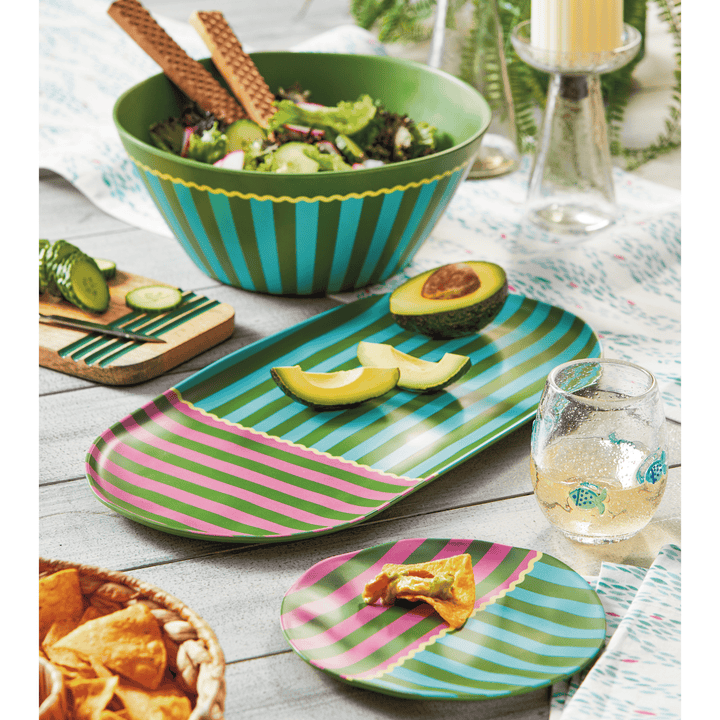 Cabana Stripe Serving Bowl