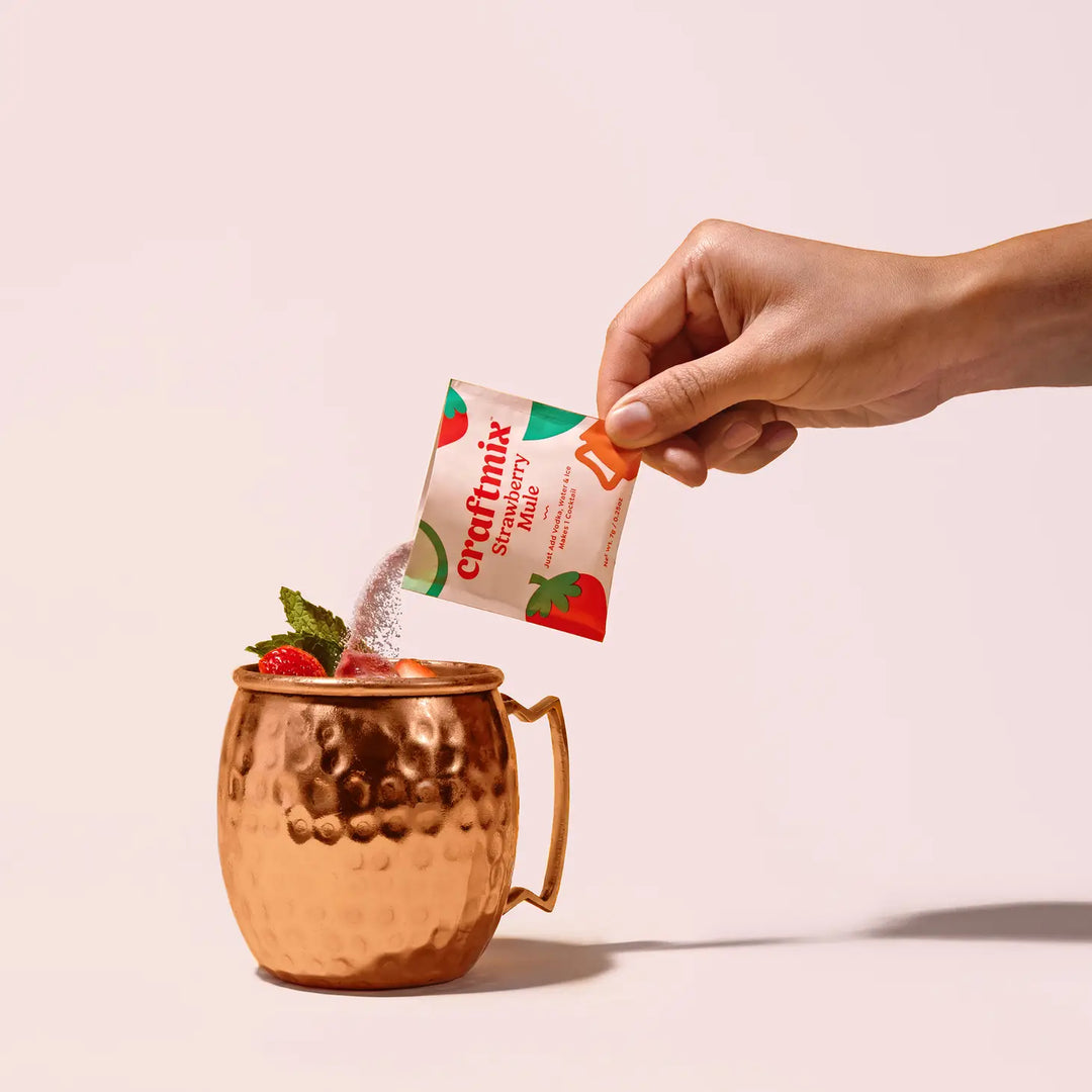 Strawberry Mule Cocktail/Mocktail Drink Mixer Packet