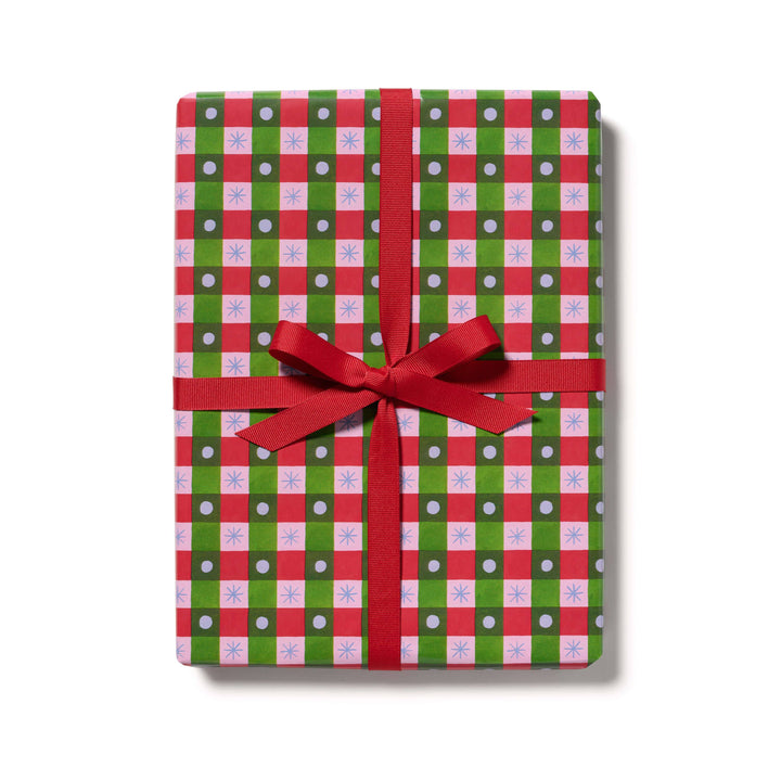 Holiday Checker Wrapping Paper