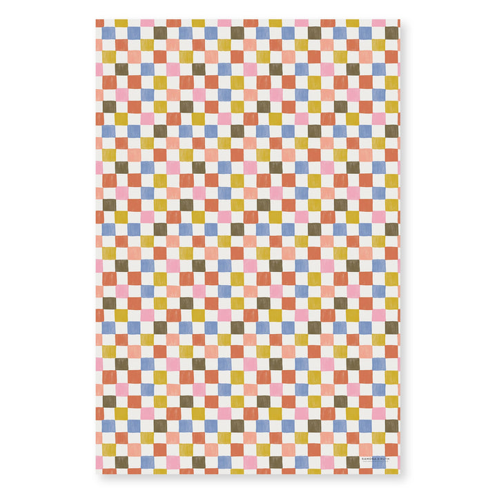 Check Gift Wrap Roll