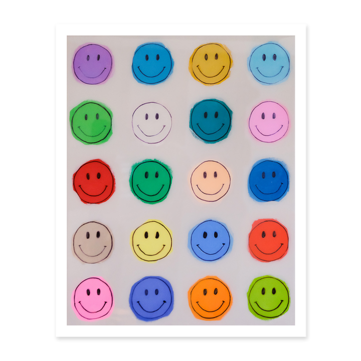 Rainbow Smiley Face Print