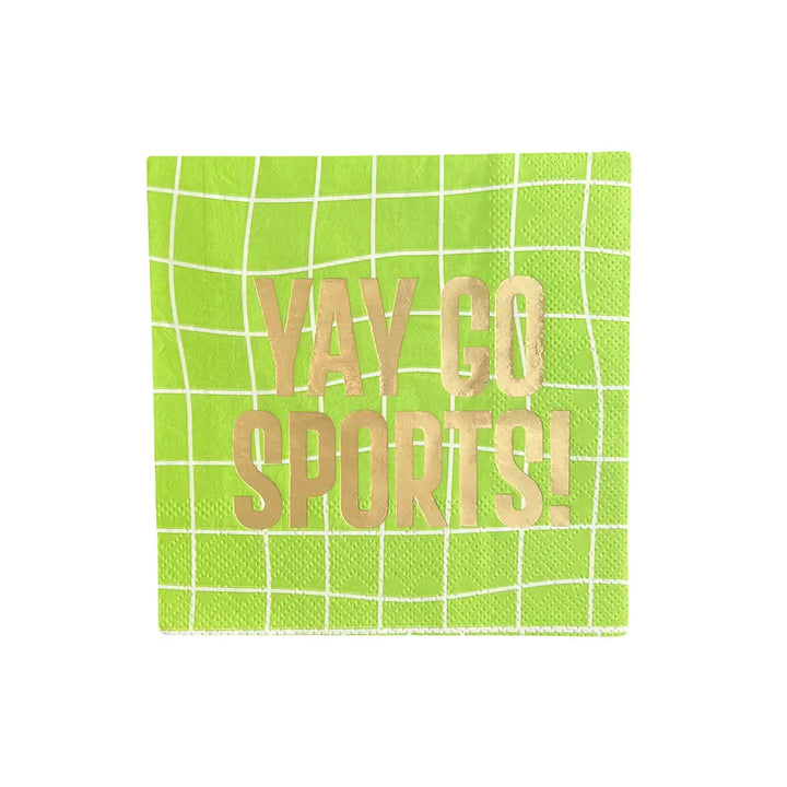 "Yay Go Sports" Cocktail Napkins