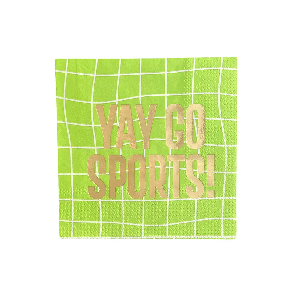 "Yay Go Sports" Cocktail Napkins