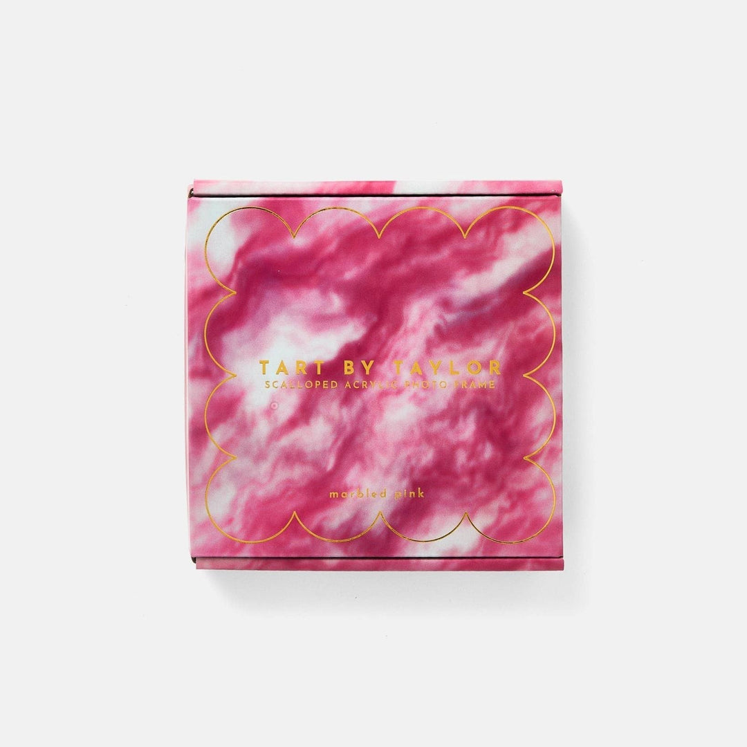Pink Marbled Mini Acrylic Picture Frame