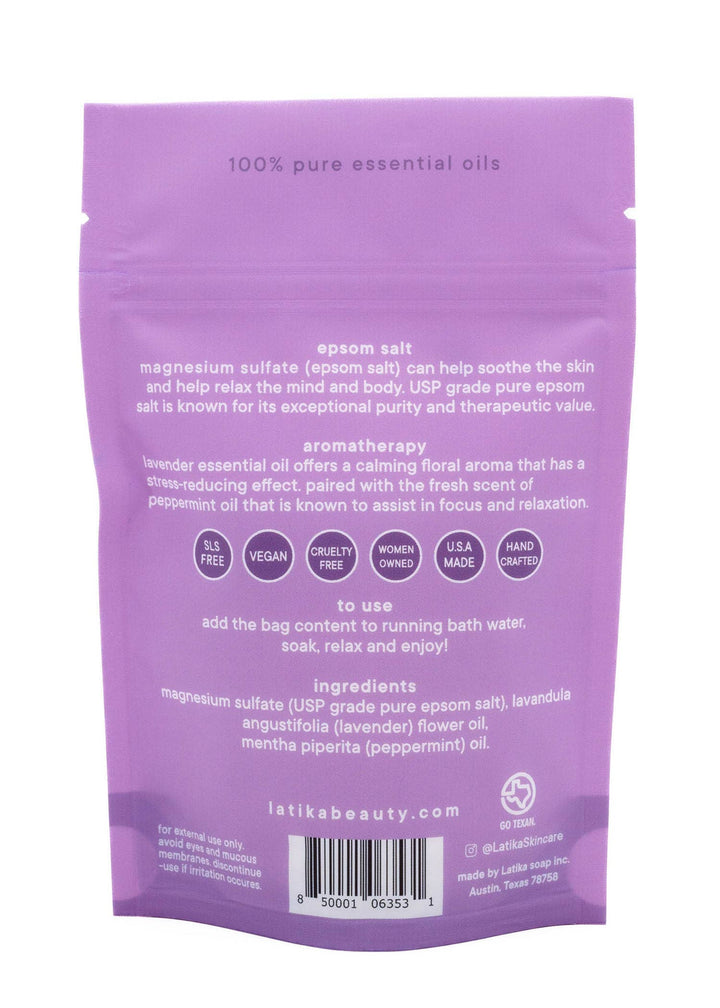 Calm Lavender Mint Epsom Salt Soak