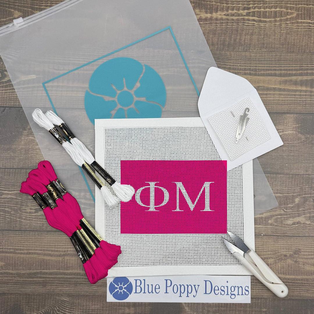 Phi Mu Needlepoint Kit