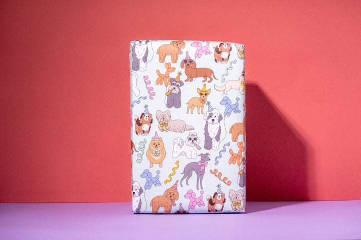 Birthday Dogs Gift Wrap Rolls
