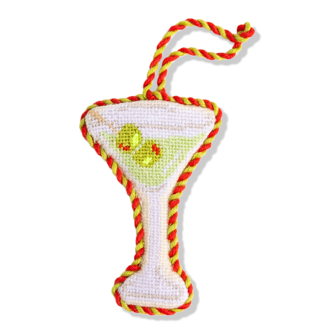 Dirty Martini Needlepoint Icon Ornament