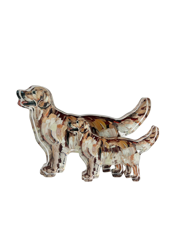 Acrylic Golden Retriever