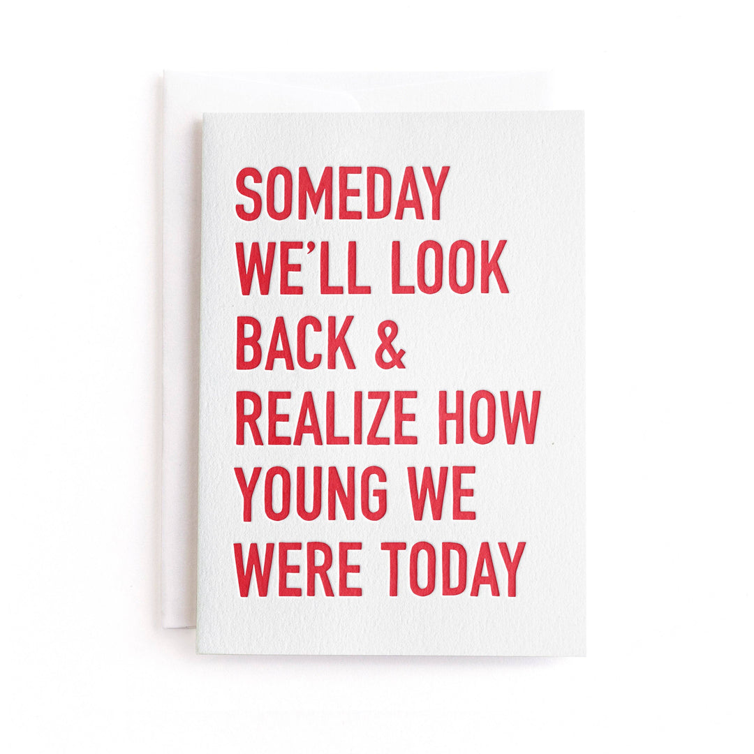 Young We Were Card