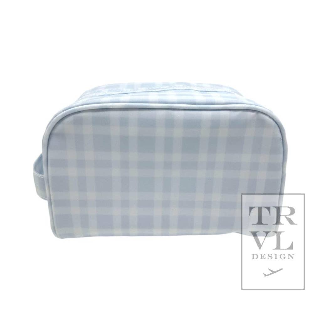Stow It Pimlico Plaid Blue Dopp Bag