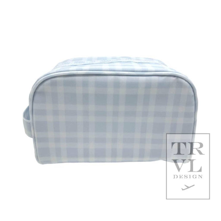 Stow It Pimlico Plaid Blue Dopp Bag