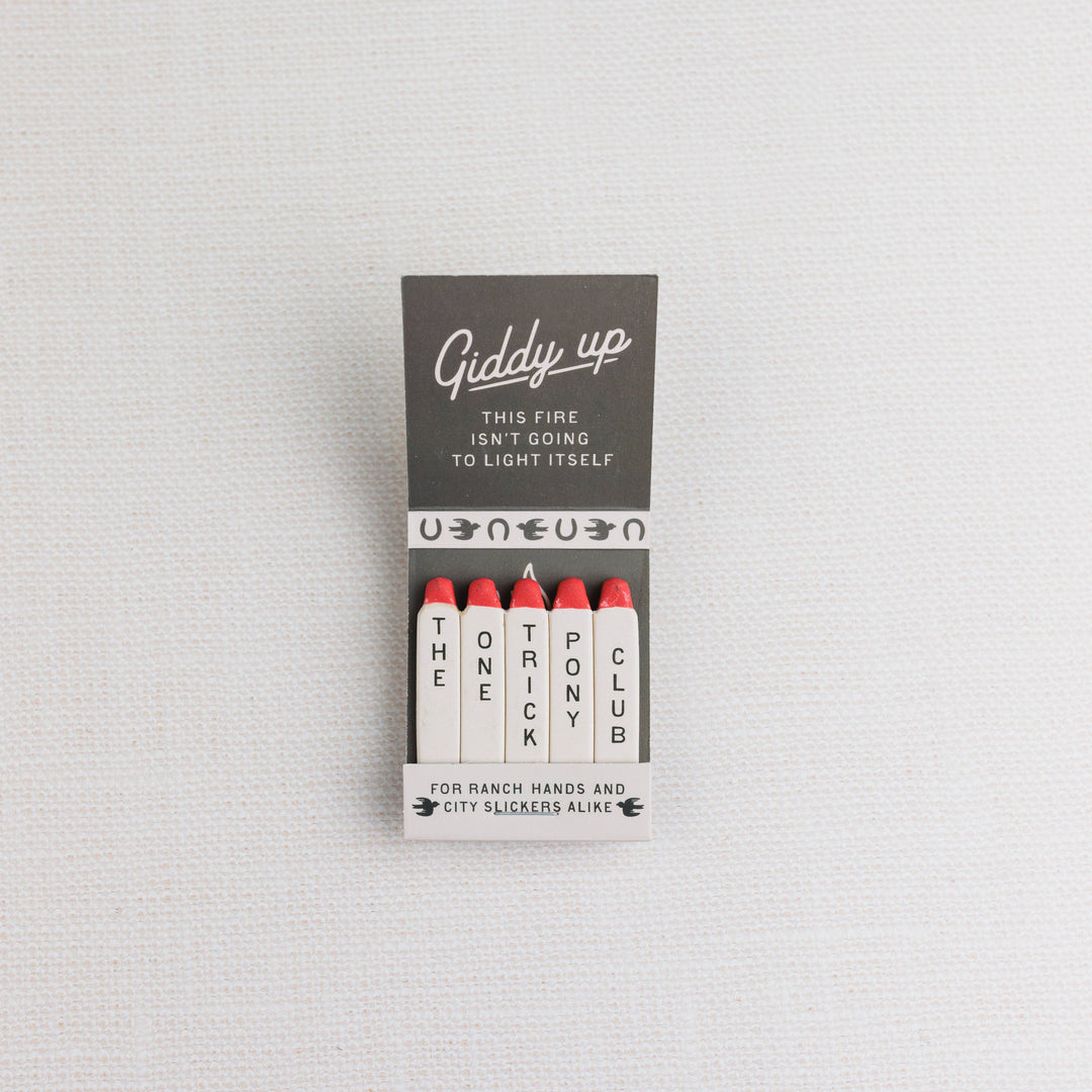 The One-Trick Pony Matchbook