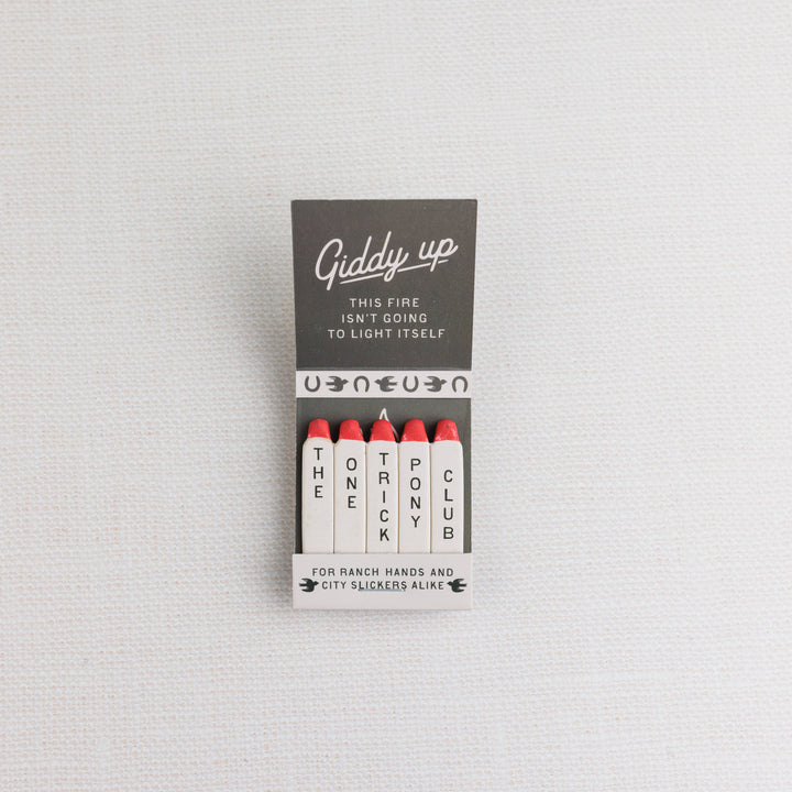The One-Trick Pony Matchbook