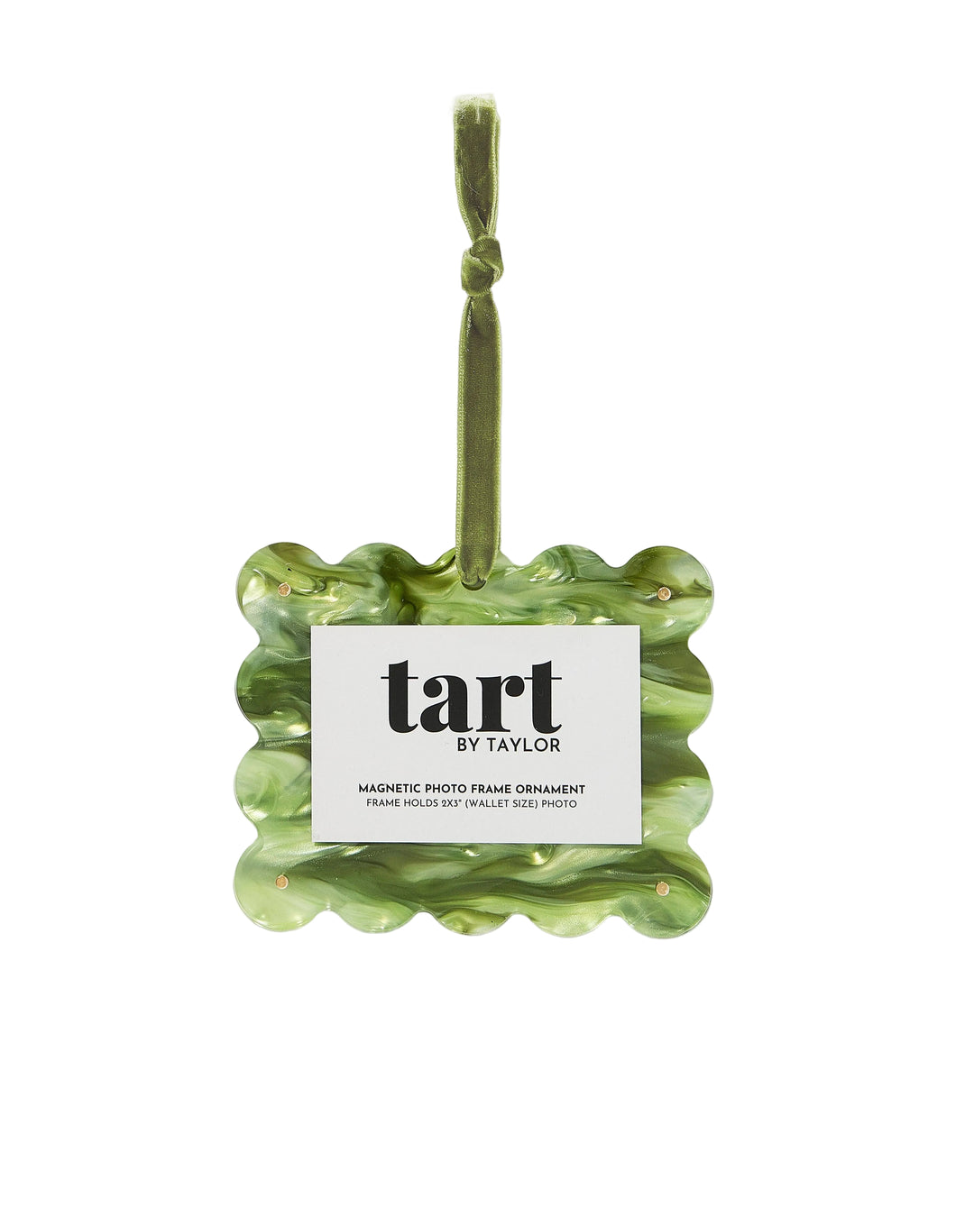 Green Marbled Frame Ornament