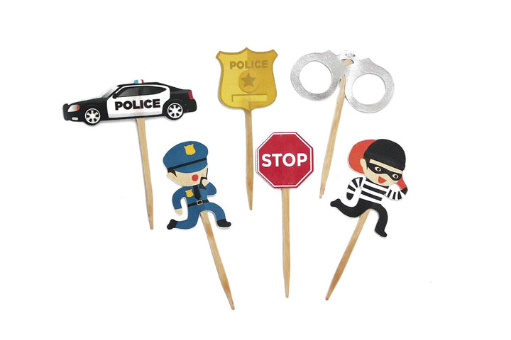 Cops and Robbers Cake Topper