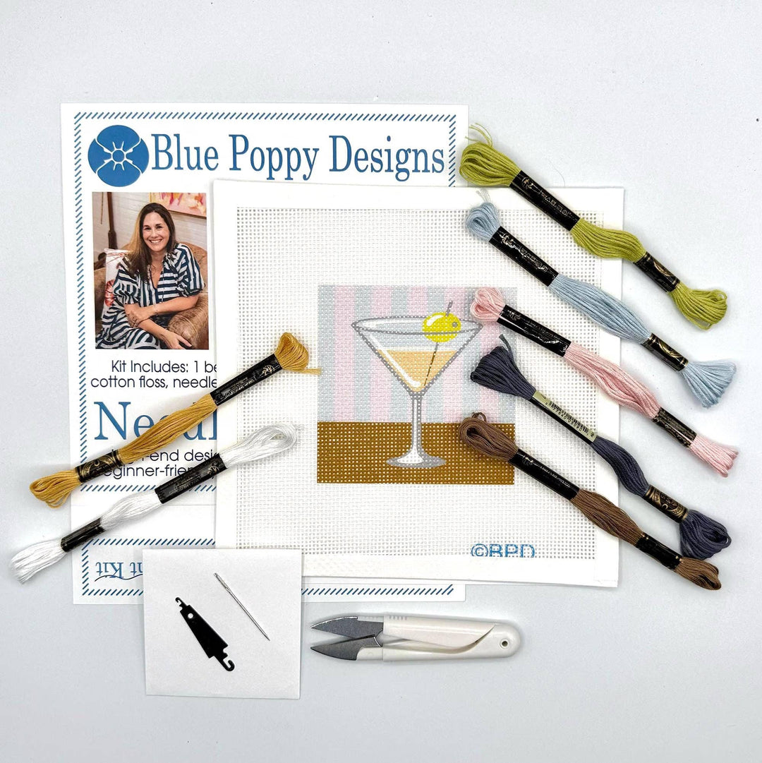 Martini Needlepoint Kit