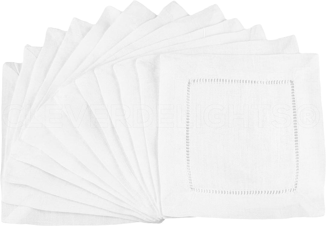 6x6 Hemstitch Cocktail Napkins