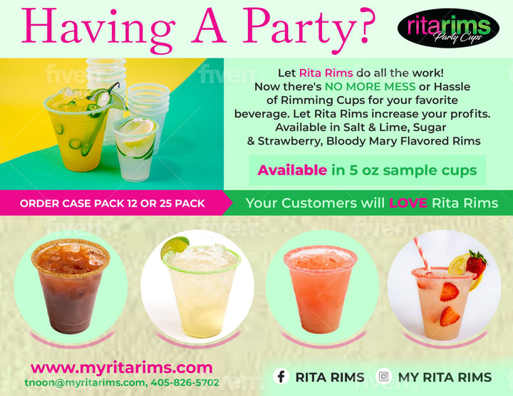 Salt & Lime Pre Rimmed Cups