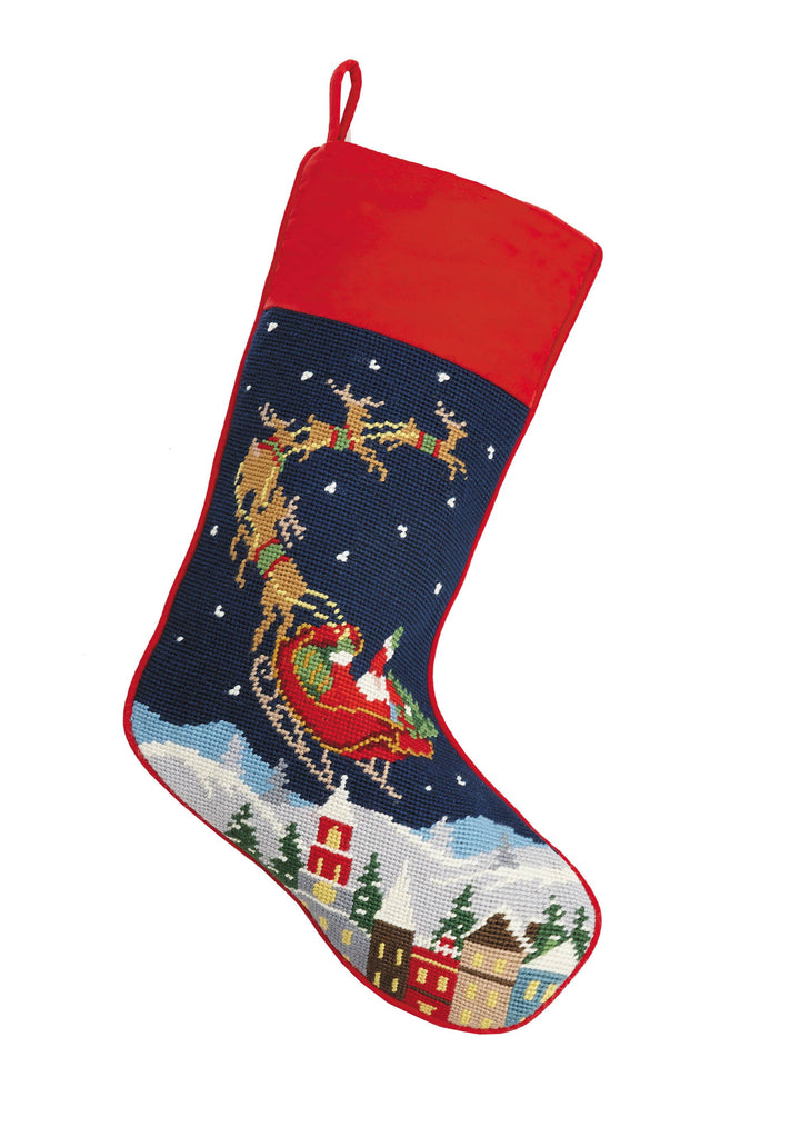 Santa And Reindeers Stocking